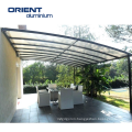 outdoor modern design aluminium closed roof pergola polycarbonate roof